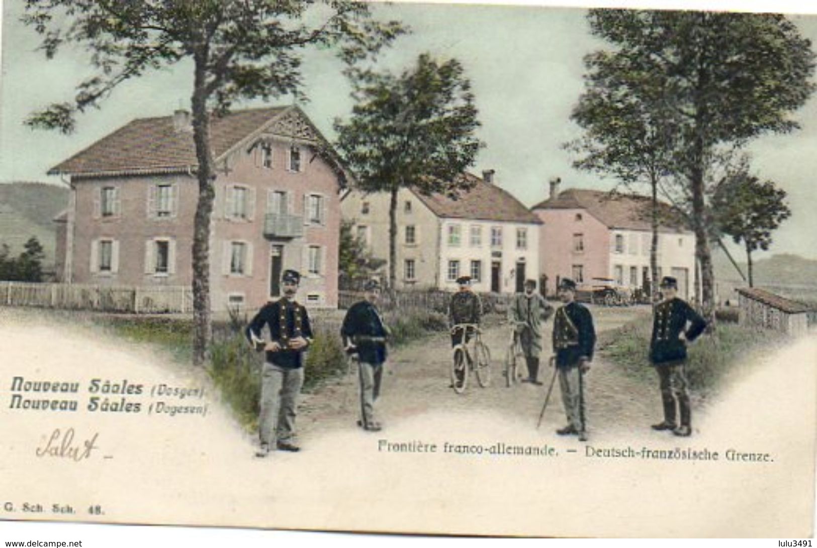 CPA - Col De SAALES (67) - Aspect De La Ferme-Auberge-Hôtel Poteau Frontière En 1905 - Other & Unclassified