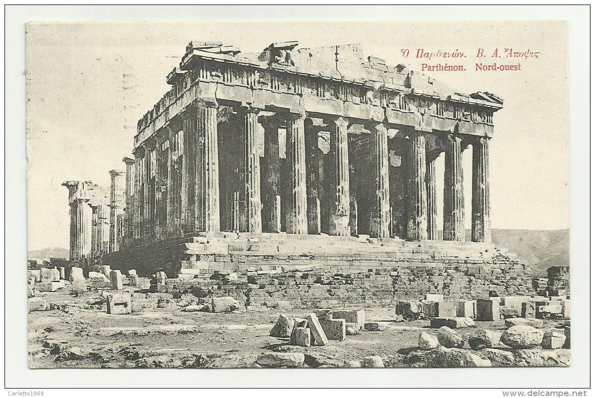 PARTHENON NORD OUEST  VIAGGIATA  FP - Grèce