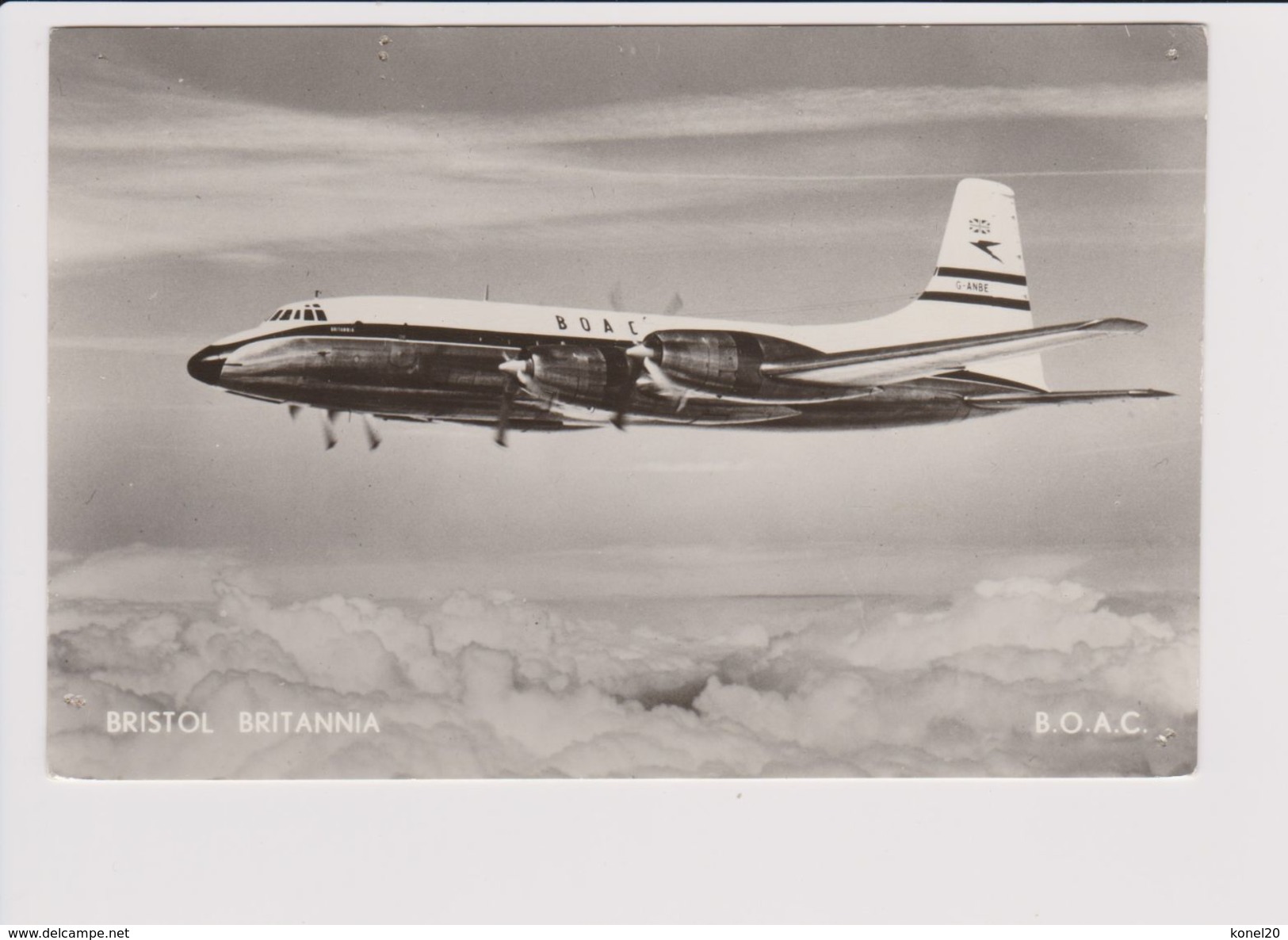 Rppc BOAC B.O.A.C. British Overseas Airways Corporation Bristol175 Britannia Aircraft - 1946-....: Moderne