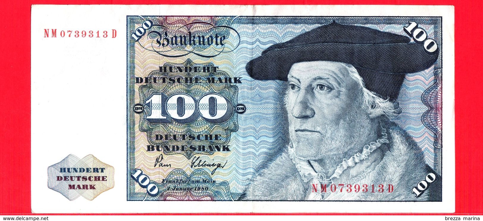 GERMANIA - Banconota Circolata - 1980 - 100 - 100 Deutsche Mark