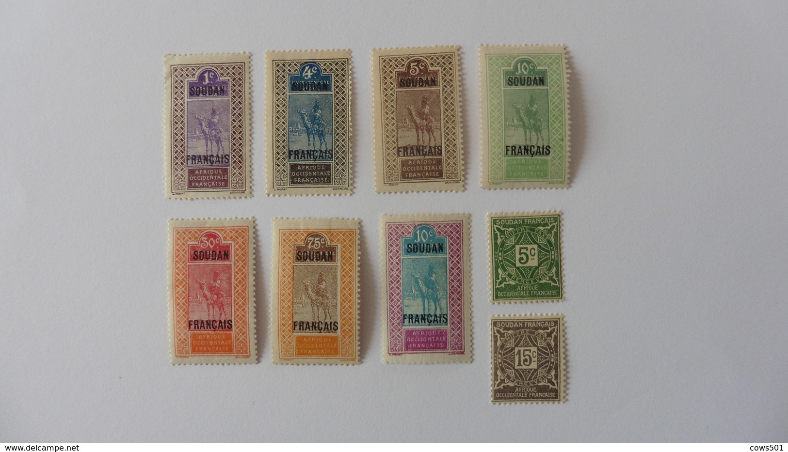 Afrique : Soudan :9 Timbres  Neufs Charnière - Soudan (1954-...)