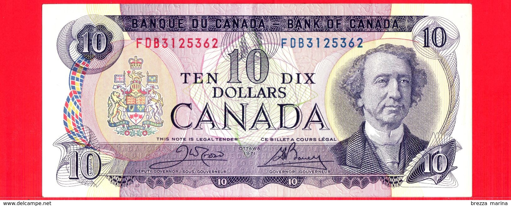 CANADA - Banconota Circolata - 1971 - 10 - Kanada