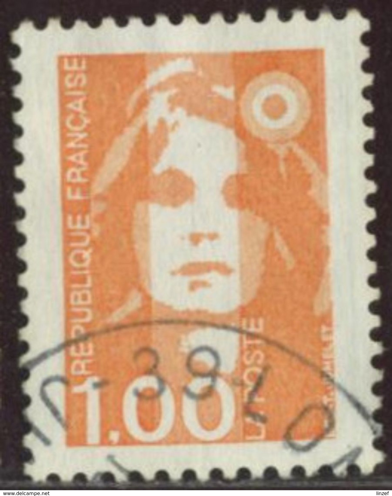 France 1990 Yv. N°2620 - 1F Orange - Oblitéré - 1989-1996 Marianne Du Bicentenaire