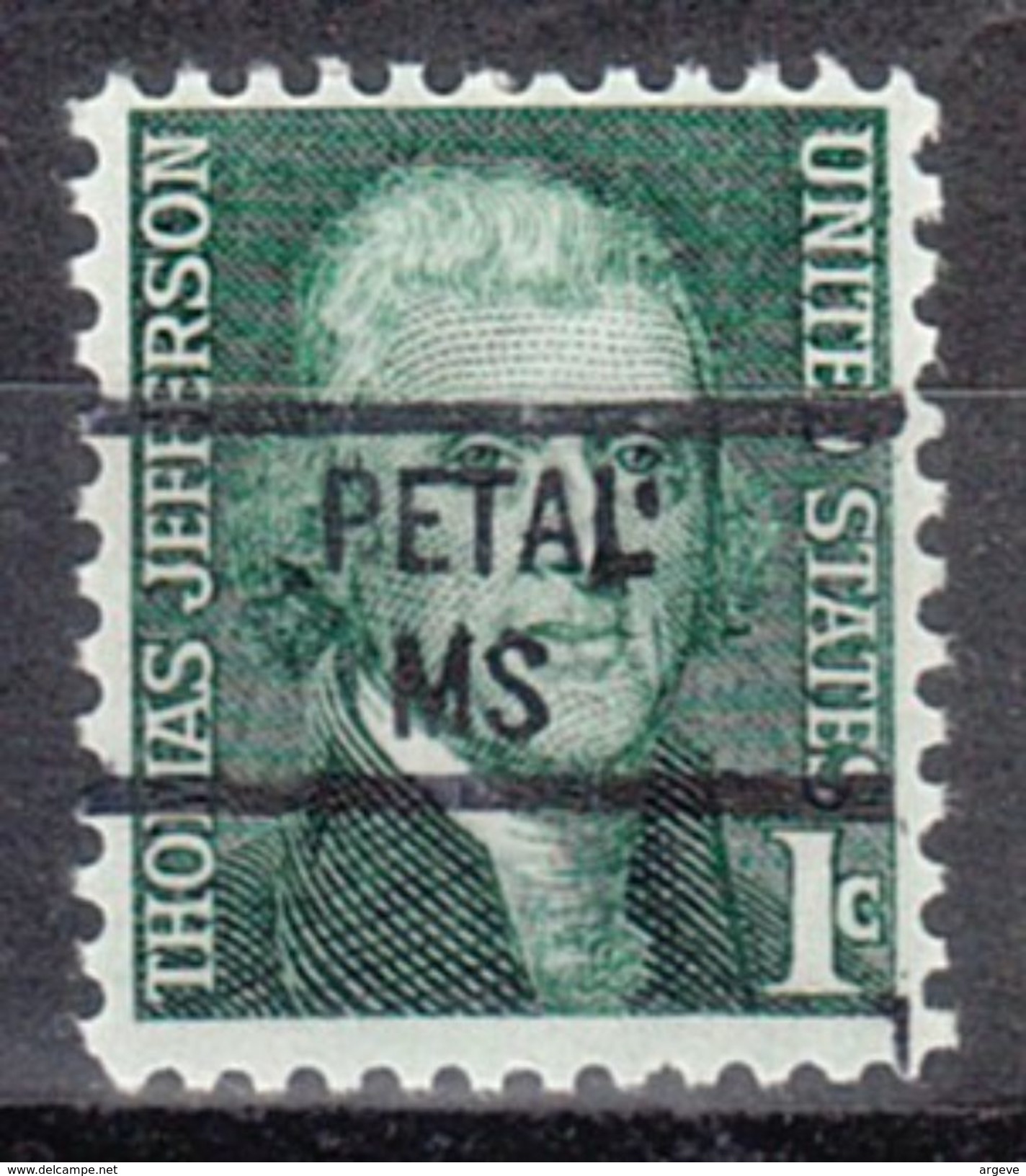 USA Precancel Vorausentwertung Preo, Locals Mississippi, Petal 841 - Precancels