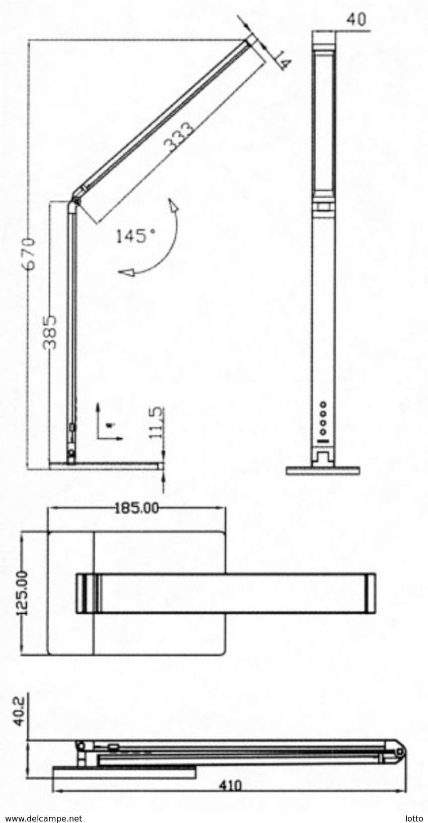 Lindner LED Tischlampe, Empf. VP 87,50 +++ NEU OVP +++ (7140) - Pinzas, Lupas Y Microscopios