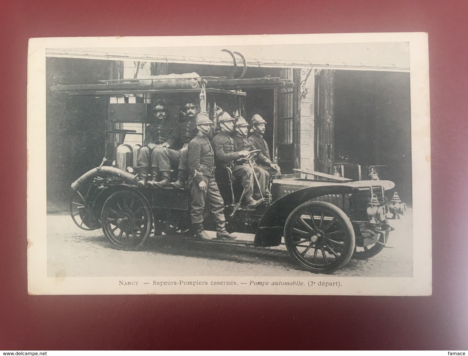 CPA Nancy Sapeurs-pompiers Casernés Pompe Automobile 3 éme Départ - Nancy