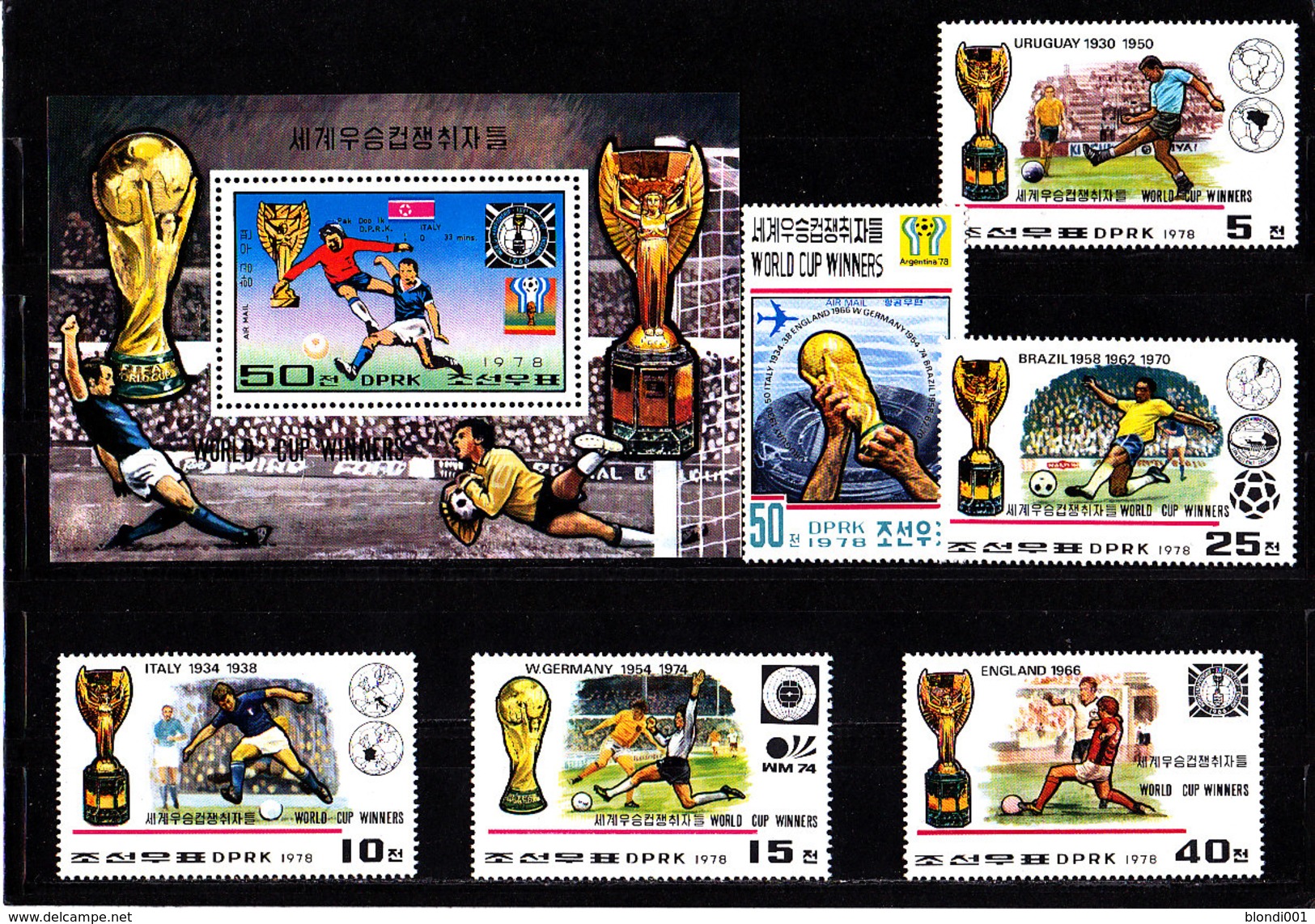 Soccer  World Cup 1978 - NORTH KOREA - S/S+Set Perf.+imp. MNH - 1978 – Argentine