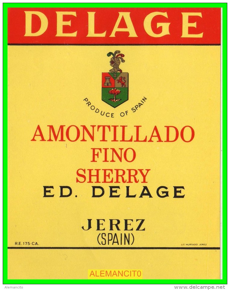 ETIQUETAS  BODEGAS  ED. DELAGE  JEREZ DE LA FRONTERA - Otros & Sin Clasificación