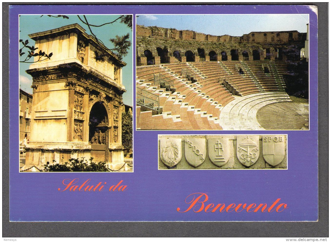 BENEVENTO Arco Traiano E Teatro Romano FG NV SEE 2 SCANS - Benevento