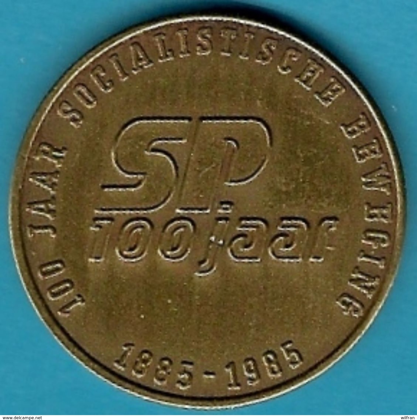 3149 Vz Antwerpen 100 Jaar Socialistische Beweging SP 100 Jaar 1885-1985 &ndash; Kz Zie Scan - Tokens Of Communes