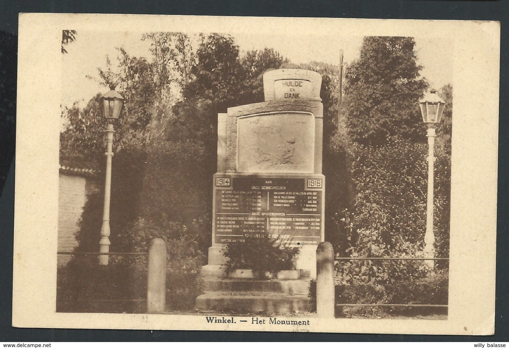 +++ CPA - WINKEL - Het Monument   // - Ledegem