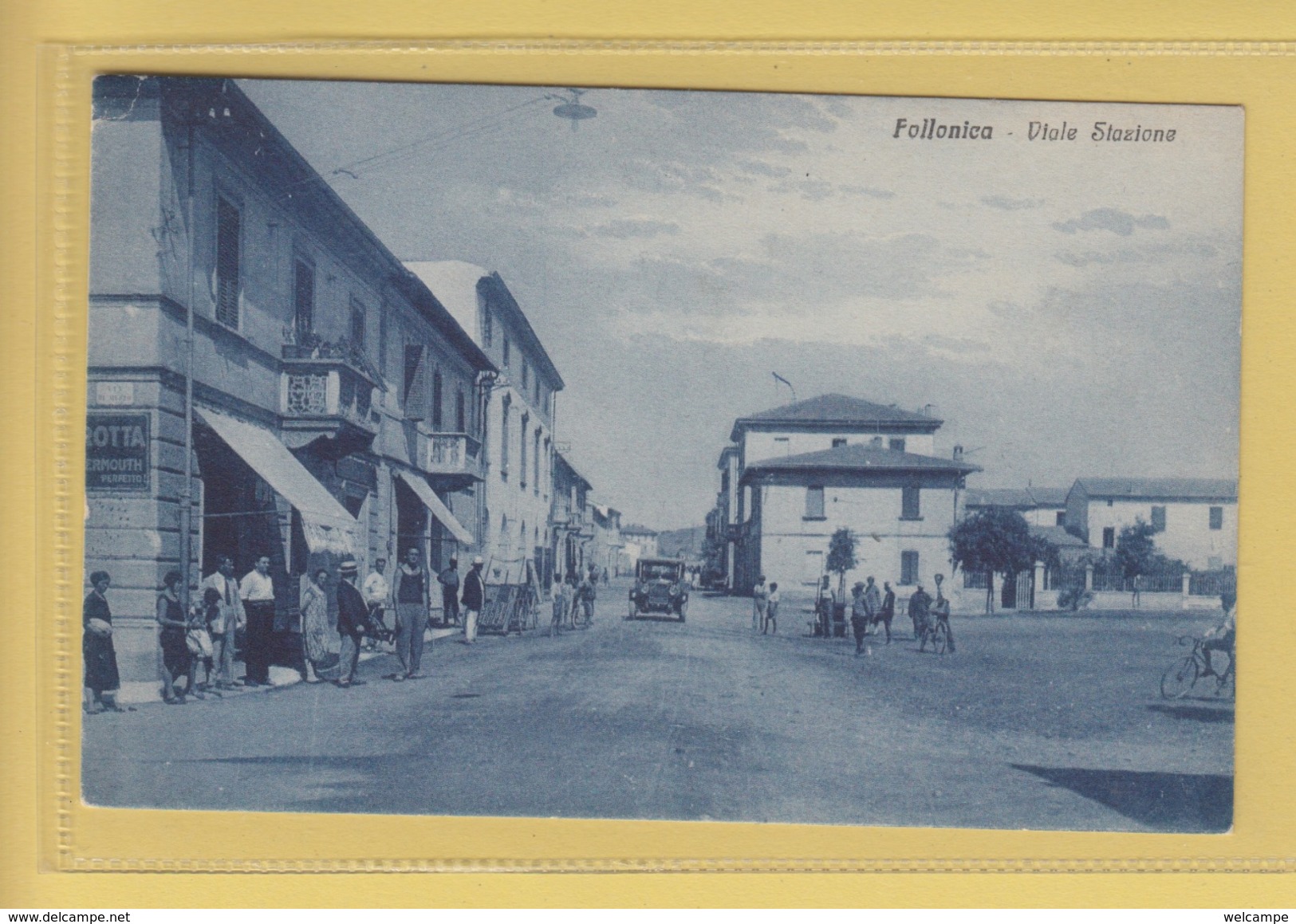 OLD POSTCARD ITALY - ITALIA  -    FOLLONICA - VIALE STAZIONE - ANIMATED - Grosseto