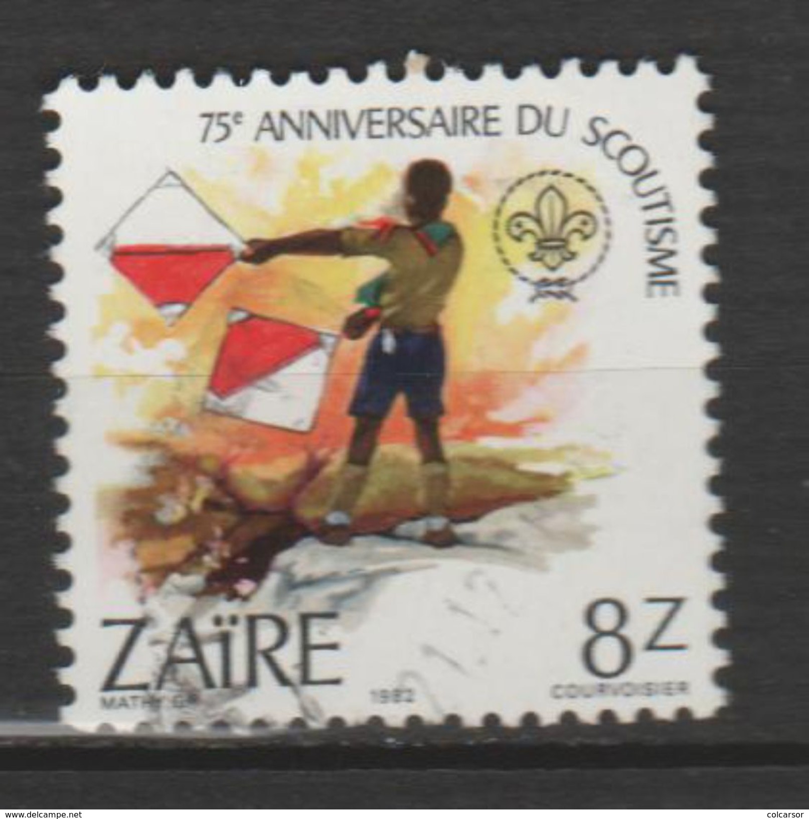 ZAÏRE ",N°1109 "  SCOUTISME  TRANSMISSION " - Oblitérés