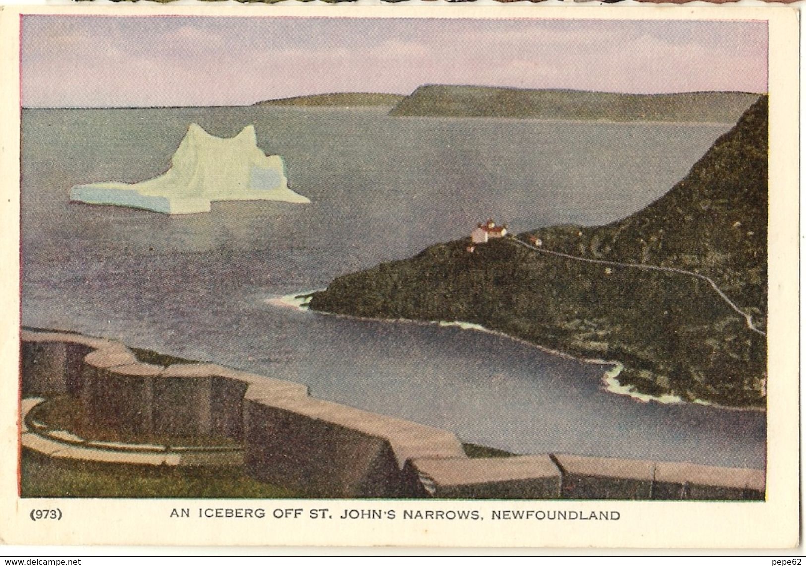 An Iceberg Off St John's Narrows -newfoundland-cpsm - St. John's