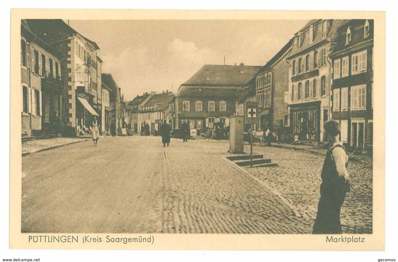 57 - PUTTELANGE - PUTTLINGEN (Kreis Saargemund) - Markplatz - LOT DE 2 CARTES - Puttelange