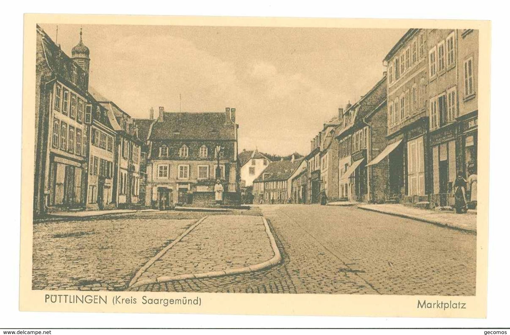 57 - PUTTELANGE - PUTTLINGEN (Kreis Saargemund) - Markplatz - LOT DE 2 CARTES - Puttelange