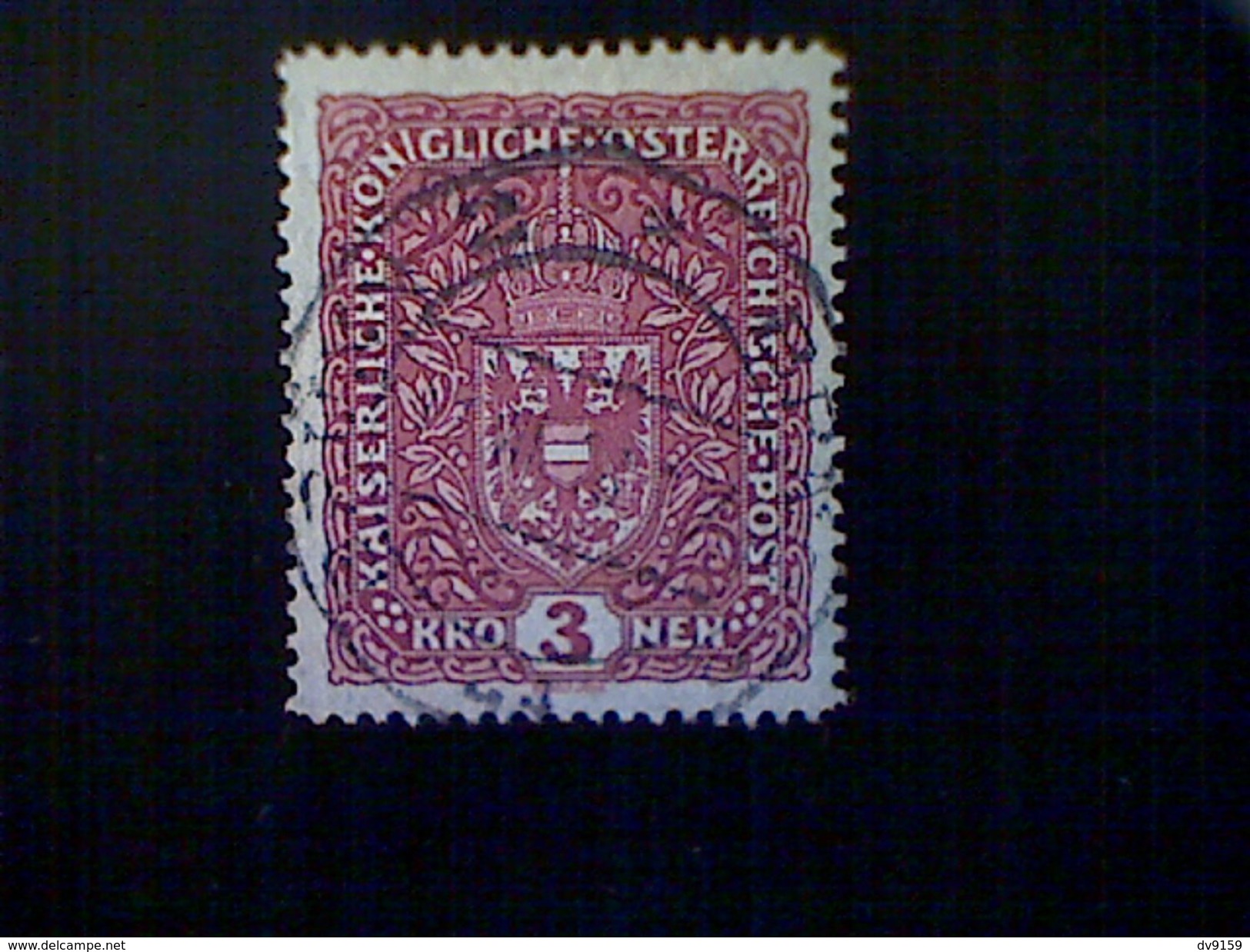 Austria, Scott #161, Used(o), 1916 Coat Of Arms, 3 Krones, Claret - Used Stamps