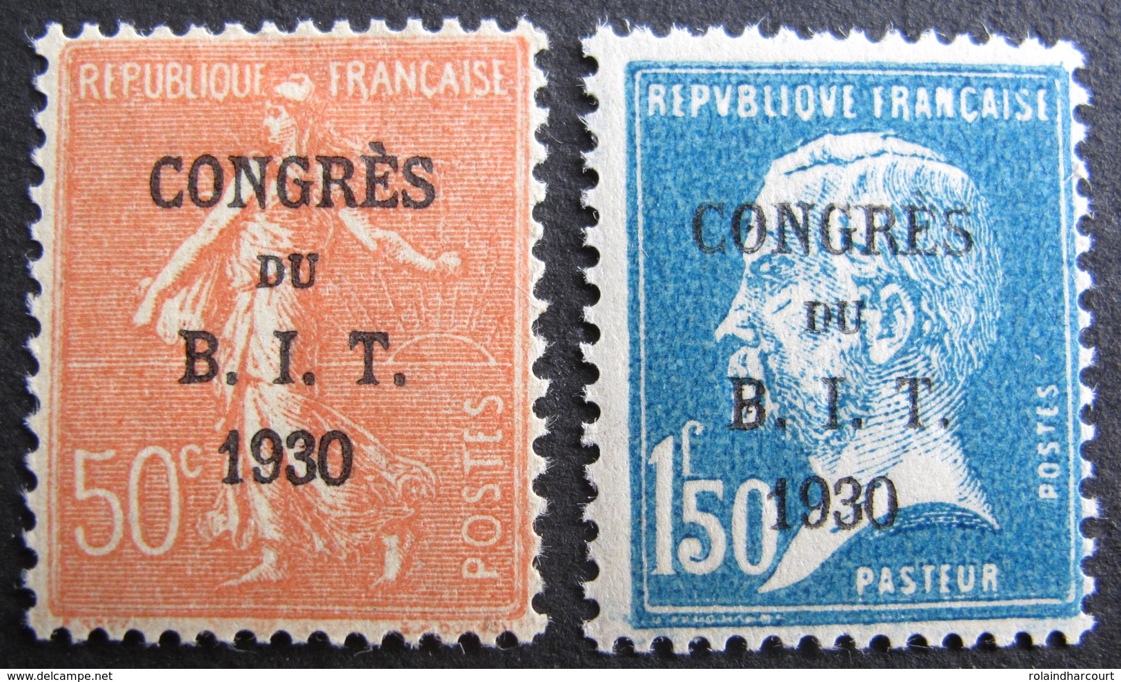 LOT DF/680 - CONGRES DU B.I.T. PARIS 1930 - N°264 NEUF* + N°265  NEUF** - Cote : 50,75 &euro; - Ongebruikt