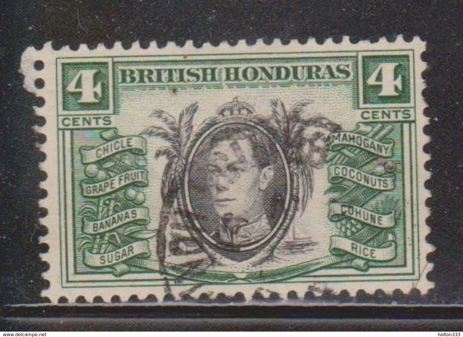 BRITISH HONDURAS Scott # 118 Used - KGVI & Exports - British Honduras (...-1970)