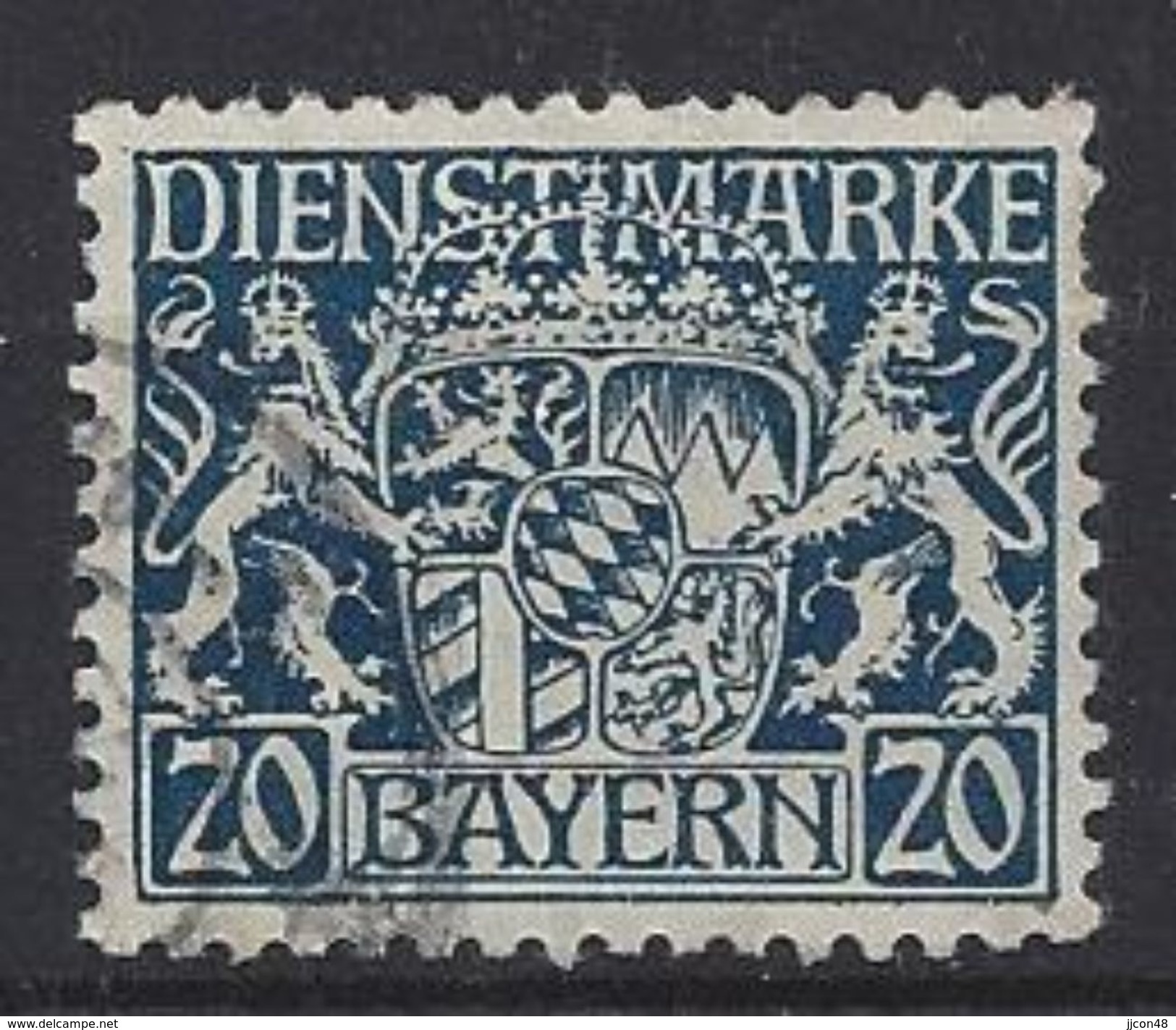 Bayern Dienst 1916-20  (o) Mi.28y - Oblitérés