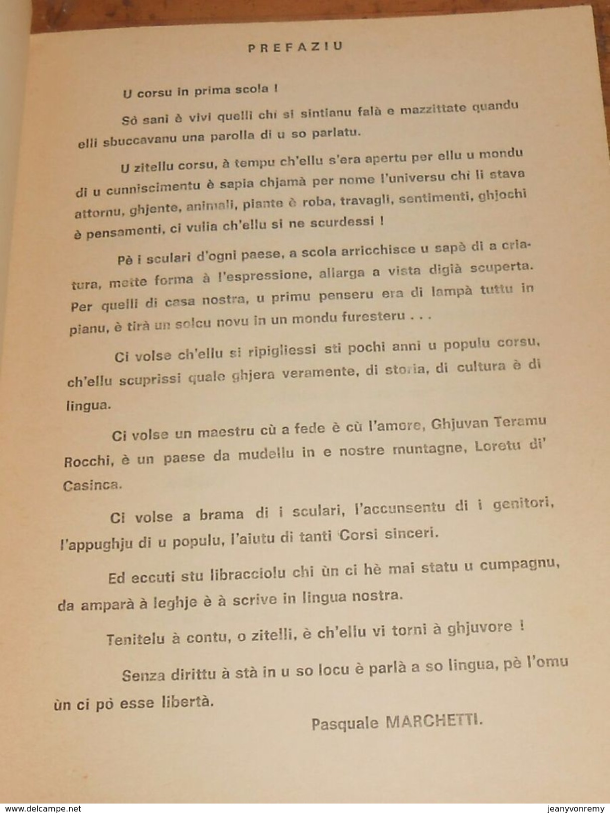 Corse. Mamma O Mà !  Lettura. Ghjuvan Teramu Rocchi. - Corse