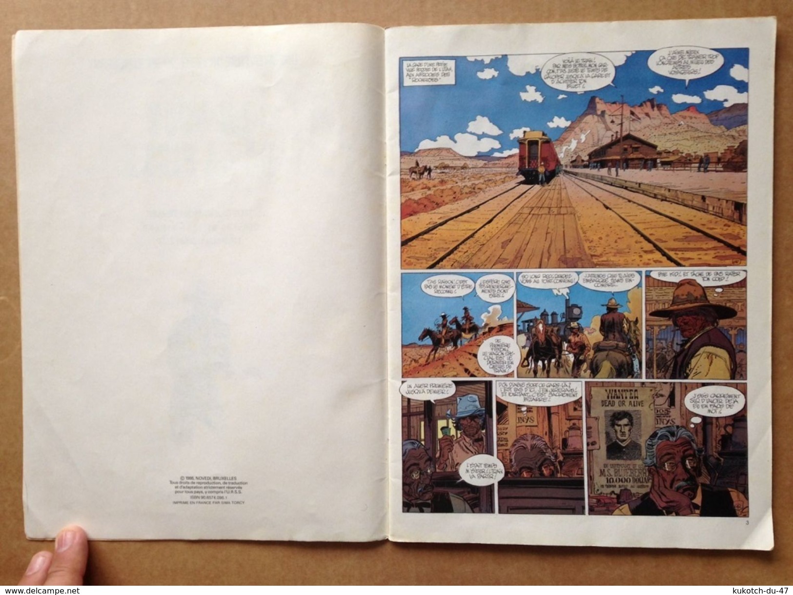 BD Blueberry Le Bout De La Piste - Giraud - Publicité (1986) - Blueberry