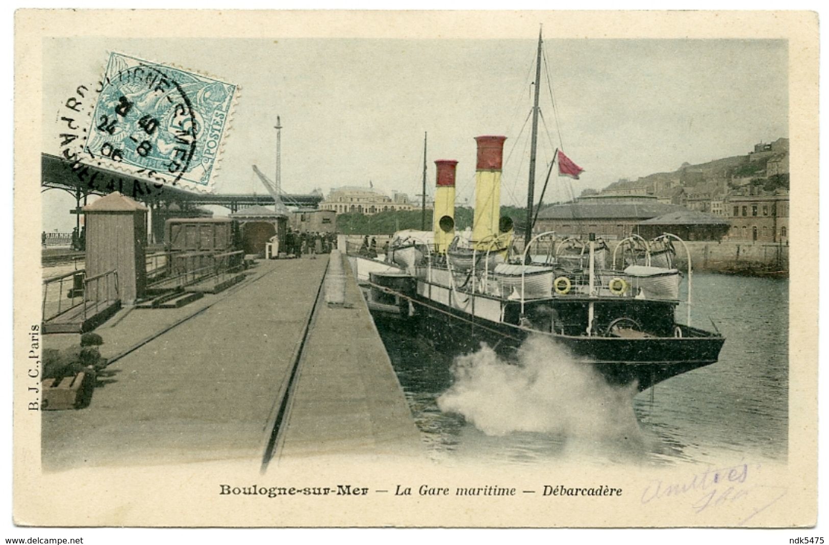 62 : BOULOGNE SUR MER - LA GARE MARITIME - DEBARCADERE - Boulogne Sur Mer