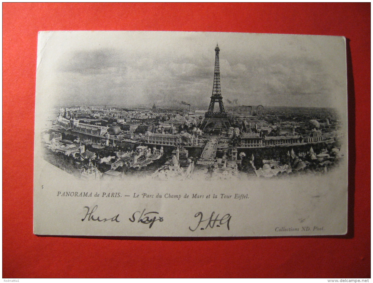 CPA  PARIS -   PANORAMA DE PARIS LE PARC DU CHAMP DE MARS ET LA TOUR EIFFEL     CIRCULE'  - C-  885 - Otros & Sin Clasificación