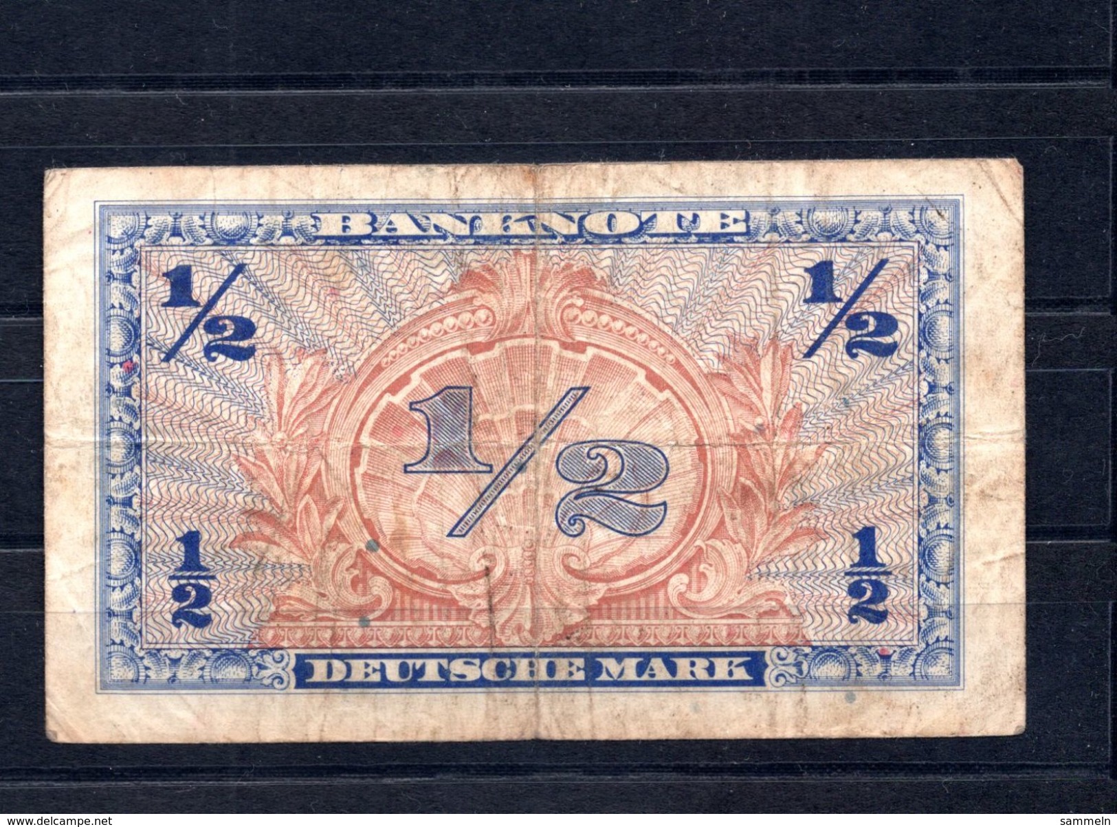 9249 Deutschland, Germany, Alliierte Besetzung, 1/2 Mark Gebraucht, Ro 230 - 1/2 Mark