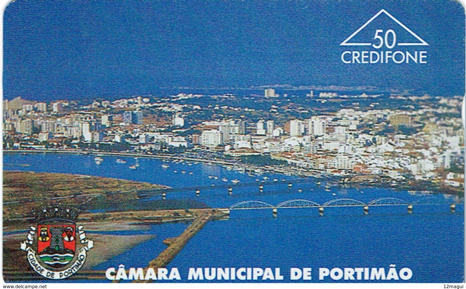 PHONECARDS-PORTUGAL-OPTICAL-HOLOGRAPHICAL--50 U- PORTUGAL TELECOM-- CAMARA MUNICIPAL PORTIMÃO---BATCH-602L - Portugal