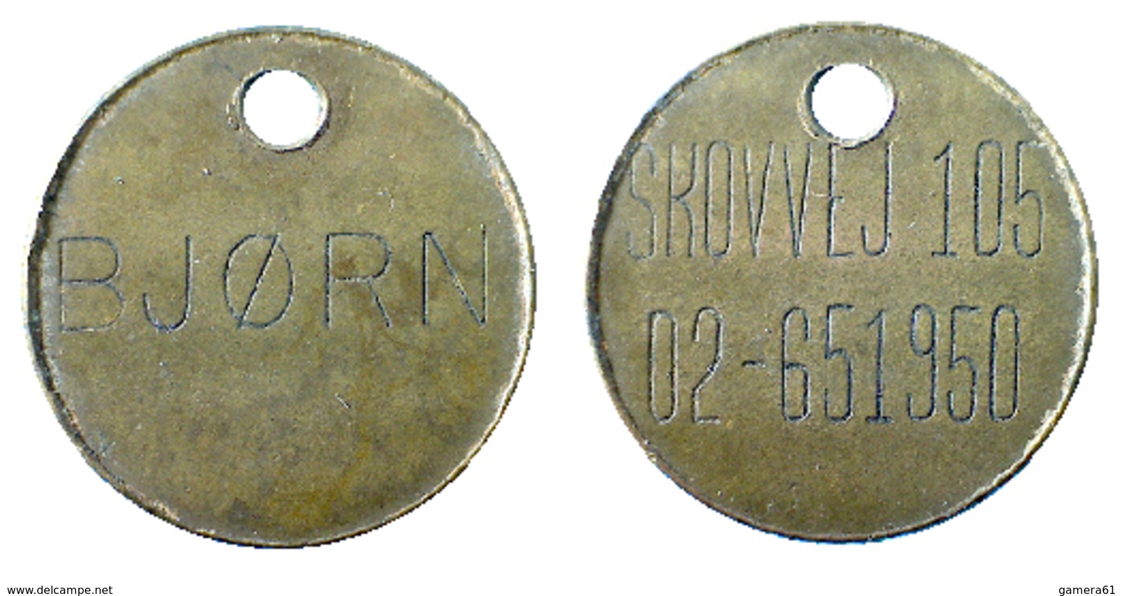 01649 GETTONE TOKEN JETON FICHA DENMARK BEVERAGE (?) BJORN SKOVVEJ 105 - Casino