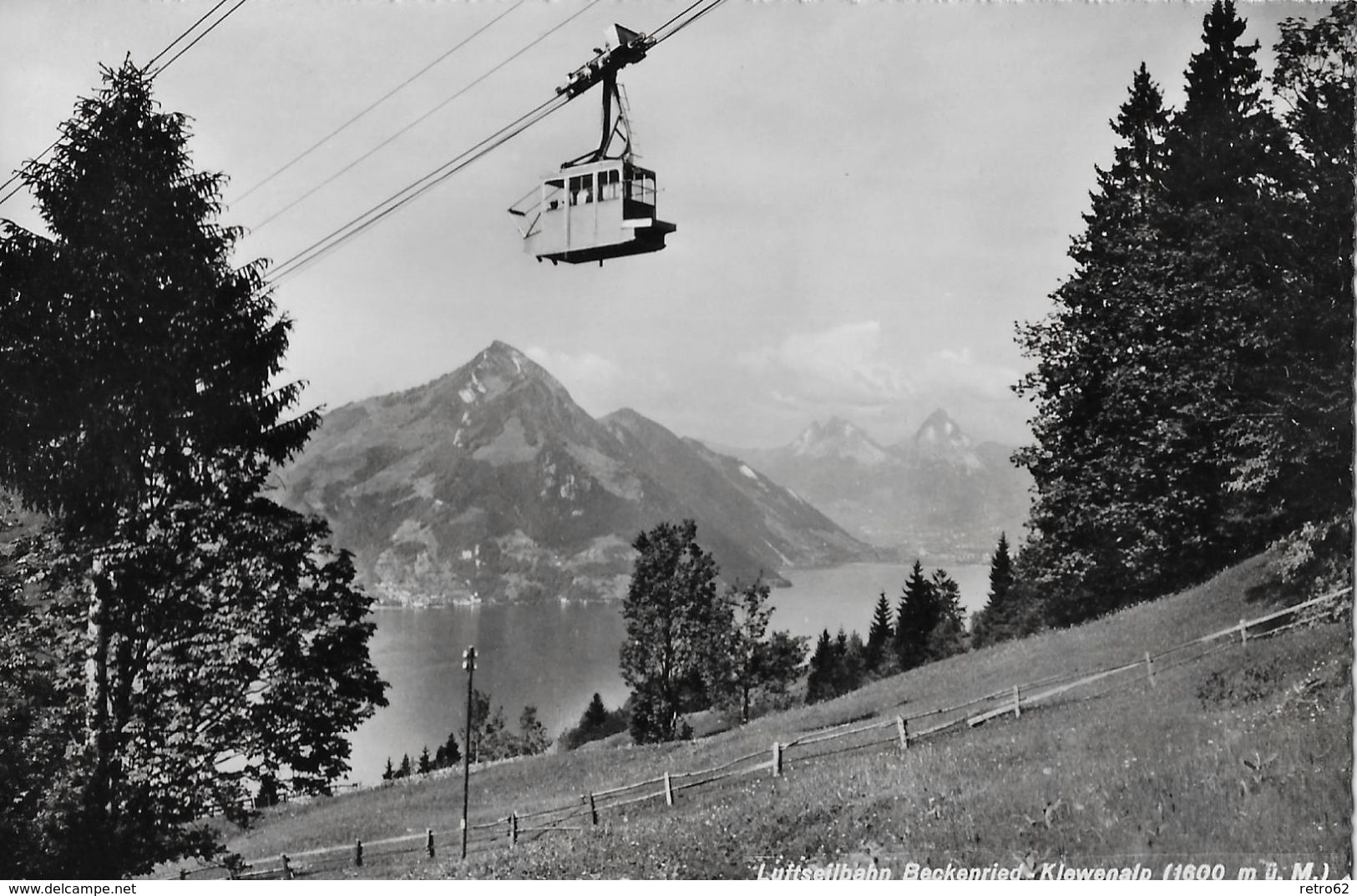 BECKENRIED &rarr; Luftseilbahn Beckenried - Klewenalp Anno 1954 - Beckenried