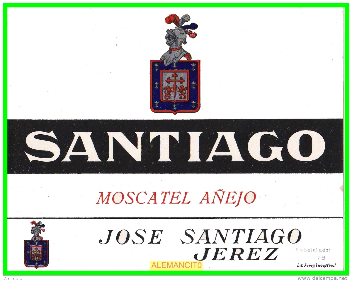 ETIQUETA  BODEGAS   JOSÉ SANTIAGO     JEREZ DE LA FRONTERA - Otros & Sin Clasificación