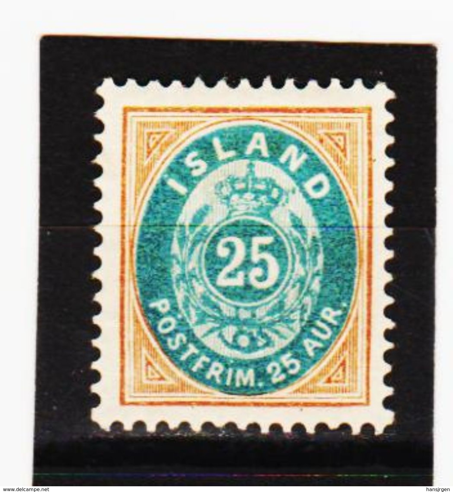 MAG1321  ISLAND 1900  Michl  21 (`) FALZ  ZÄHNUNG Siehe ABBILDUNG - Unused Stamps