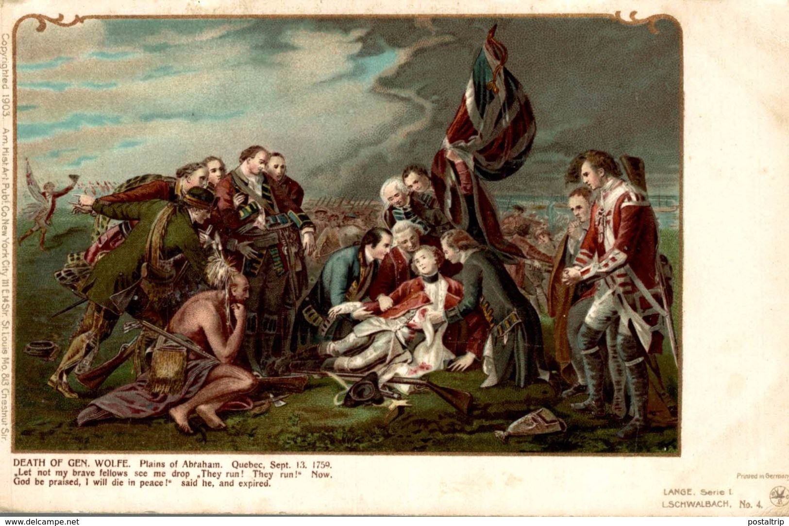 DEATH OF GENERAL WOLFE 1759 - Personajes