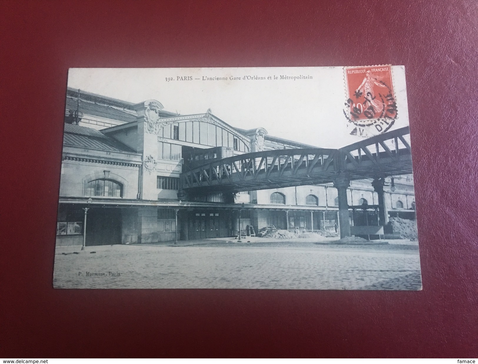 Cpa Paris L Ancienne Gare D Orléans Et Le Métropolitain - Métro Parisien, Gares