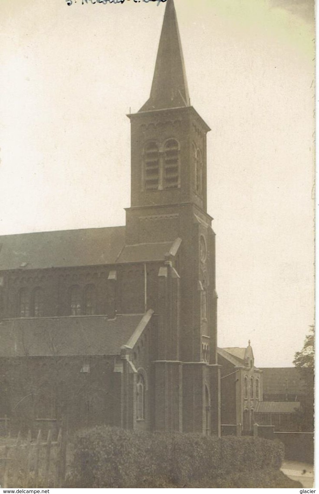 ST NICOLAS Lez Liège - L' Eglise - Carte Photo - Saint-Nicolas