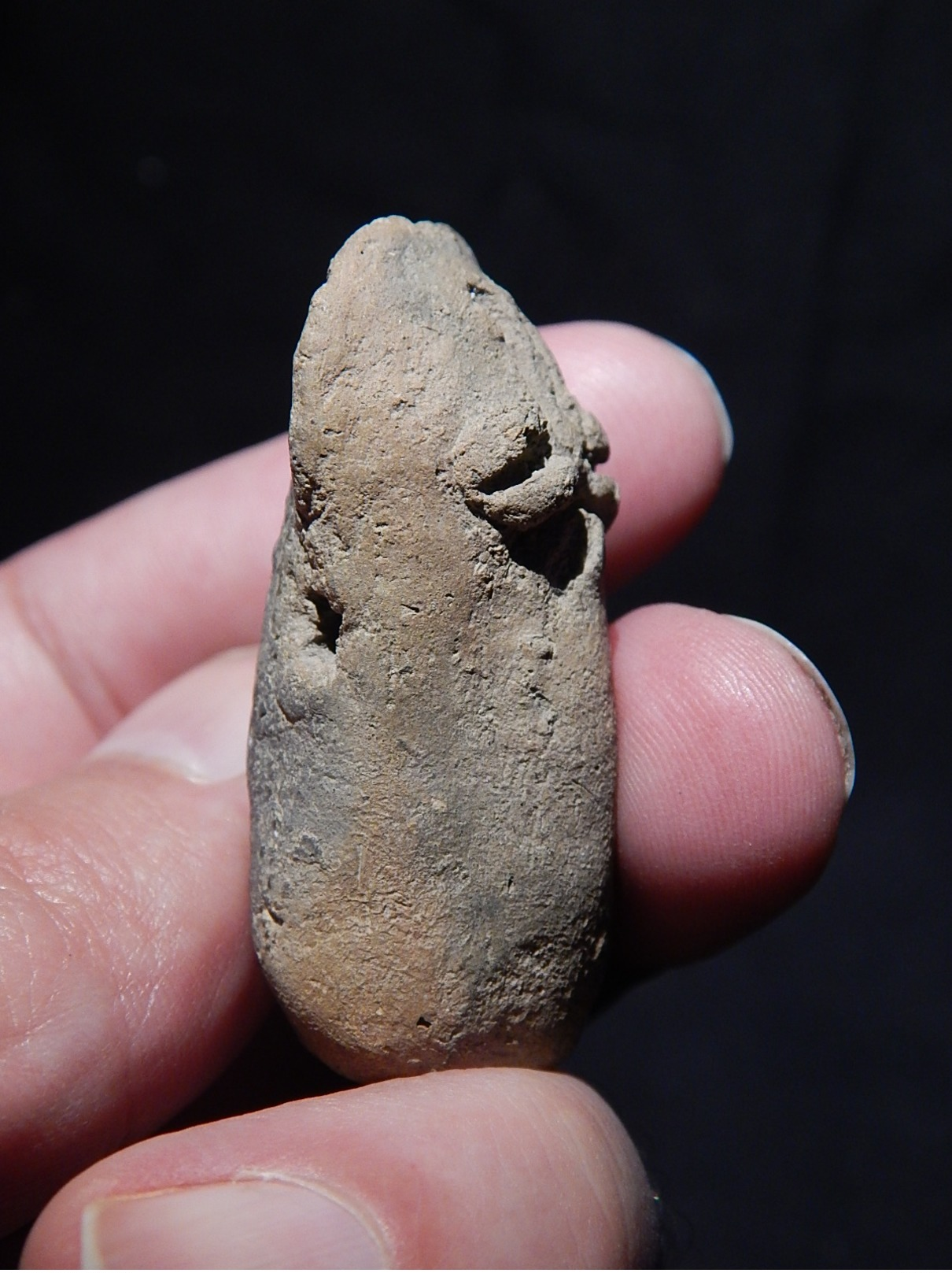 Rare-Terre-cuite-Amulette-Tchad-pre-colonial-IX-XVIe-siecle. SAO. - Archéologie