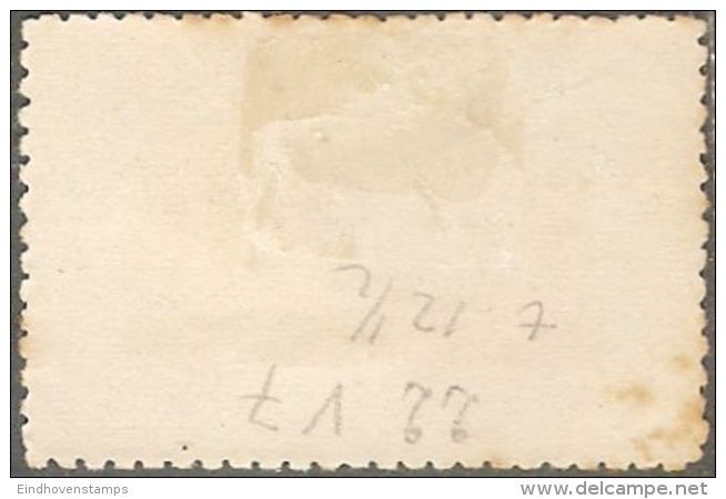 Congo, État Independant 1900 25 C Blue Mint With Hinge Remains , Redrawn Tablets On Top - Unused Stamps