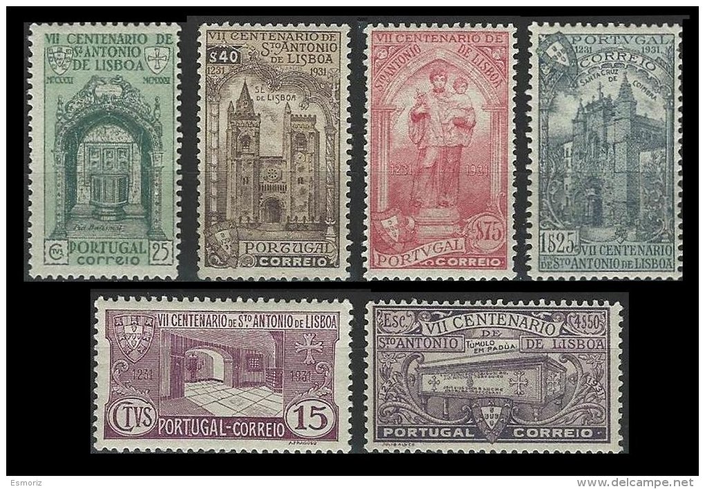 PORTUGAL, AF 531/36, Yv 547/52, * MLH, F/VF, Cat. &euro; 185,00 - Neufs