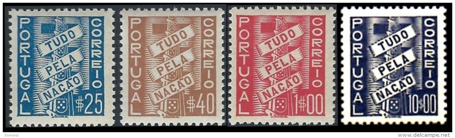 PORTUGAL, AF 570/73: Yv 581/83, 626, (*)/* MNG/MLH, F/VF, Cat. &euro; 60,00 - Neufs