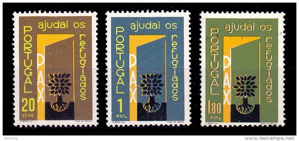 PORTUGAL, AF 851/53, Yv 861/63, * MLH, F/VF, Cat. &euro; 3,50 - Neufs