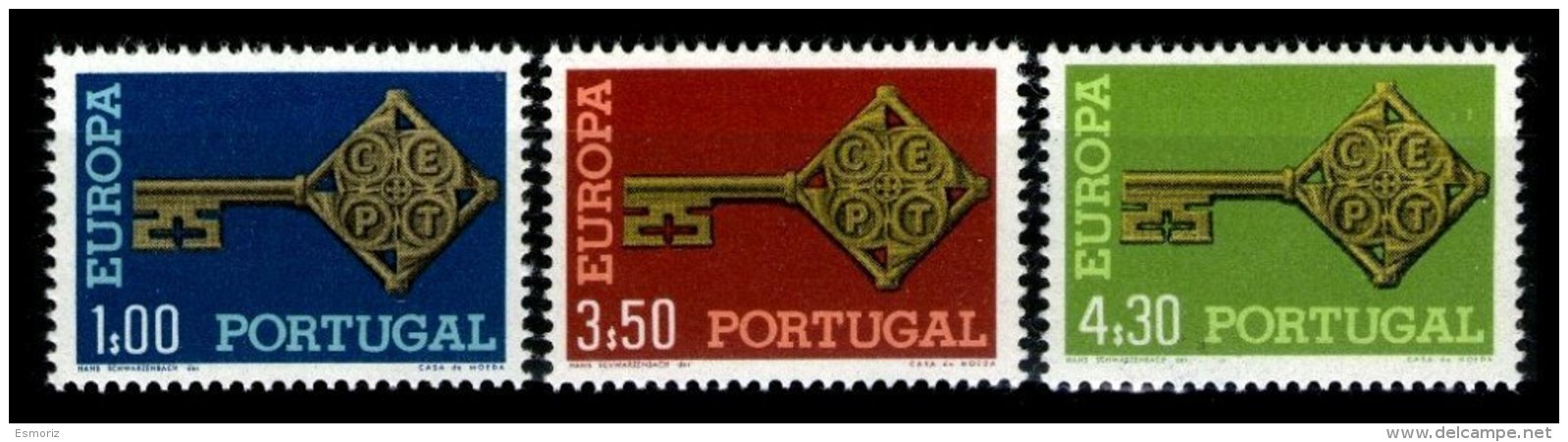 PORTUGAL, AF 1022/24, Yv 1032834, * MLH, F/VF, Cat. &euro; 60,00 - Neufs