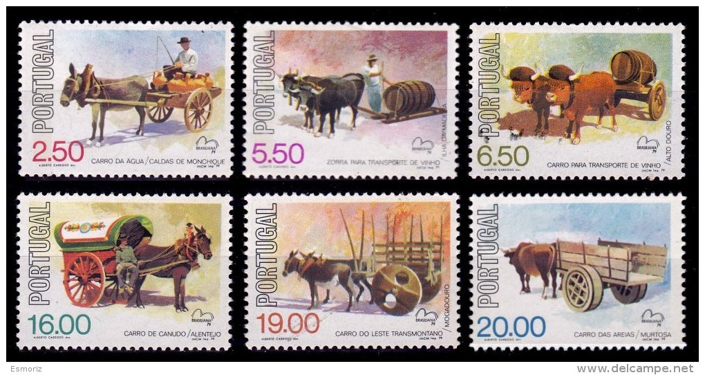 PORTUGAL, AF 1435/40, Yv 1433/38, (*) MNG, F/VF, Cat. &euro; 8,00 - Unused Stamps