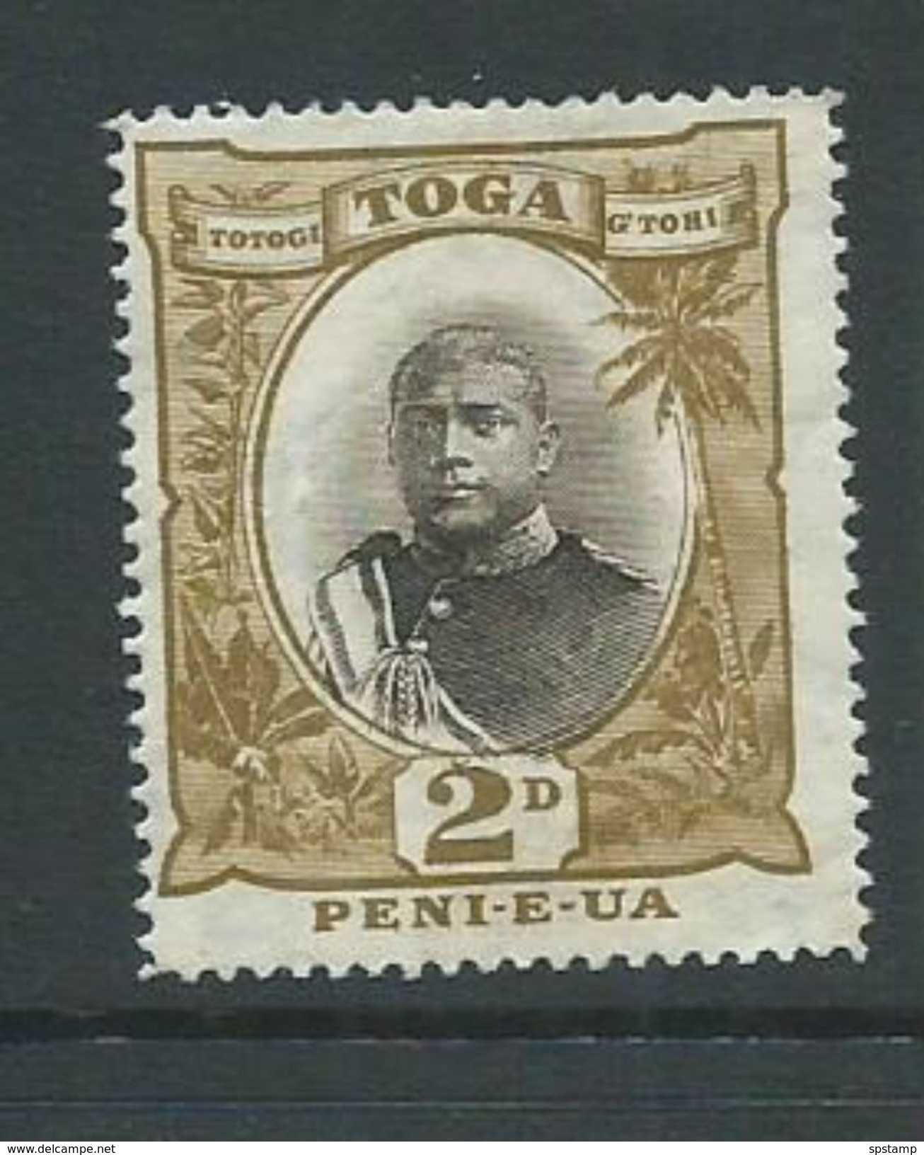 Tonga 1897 2d George II Definitive Attractive M , HR - Tonga (...-1970)