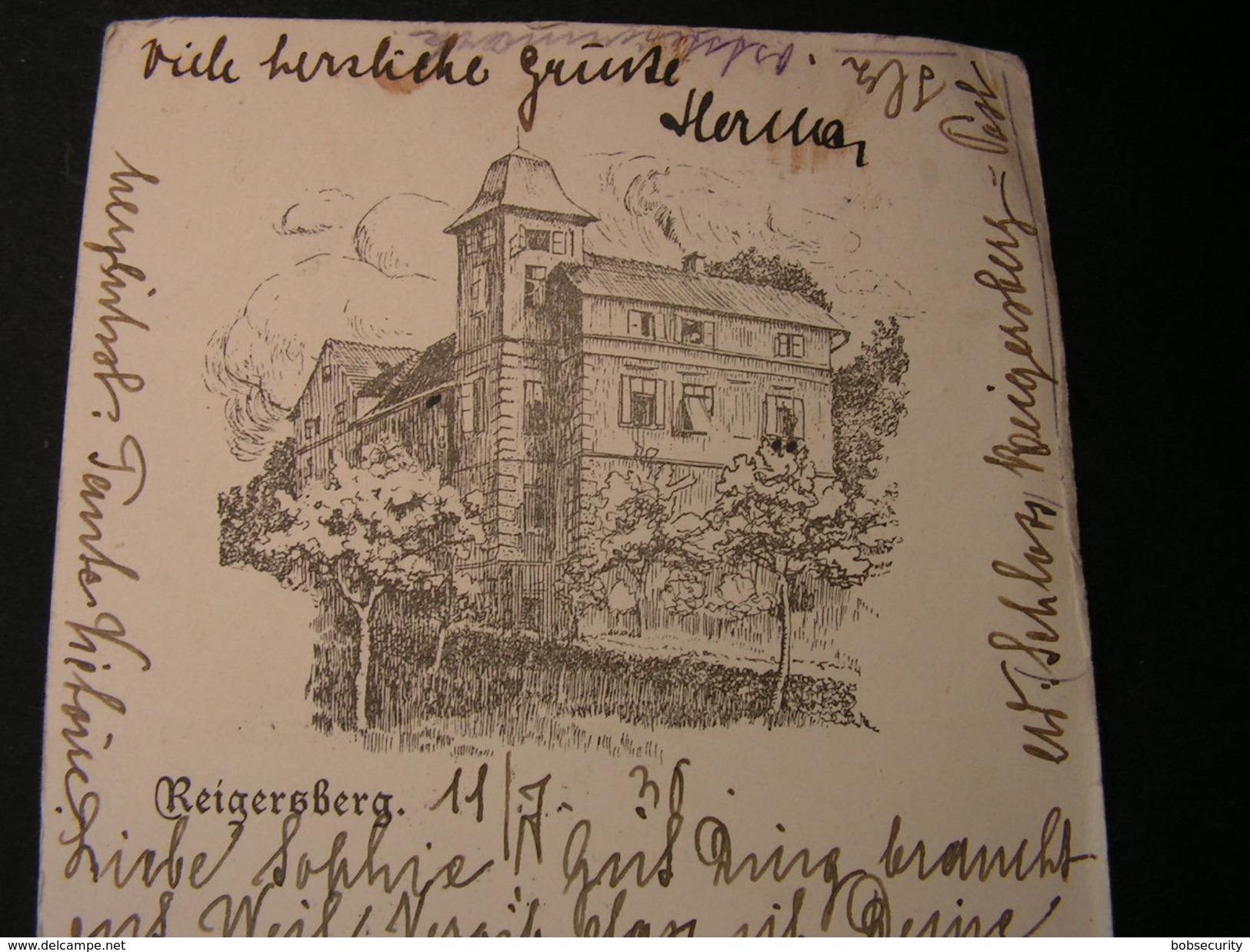 Grattersdorf Reigersberg , Alte Karte 1930 - Deggendorf