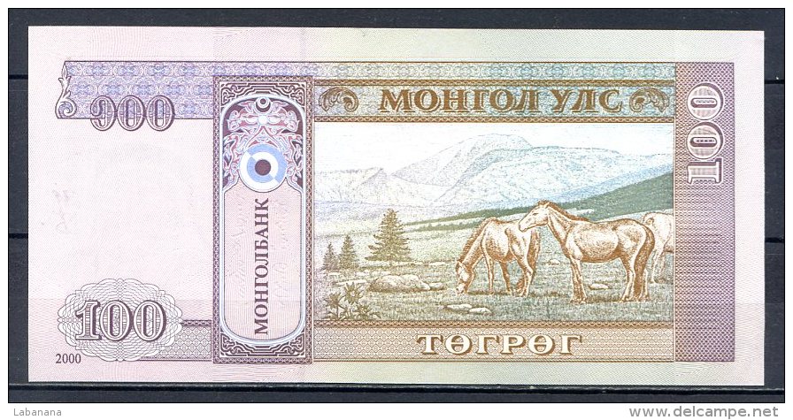 460-Mongolie Billet De 100 Tugrik 2000 AF795 Neuf - Mongolia