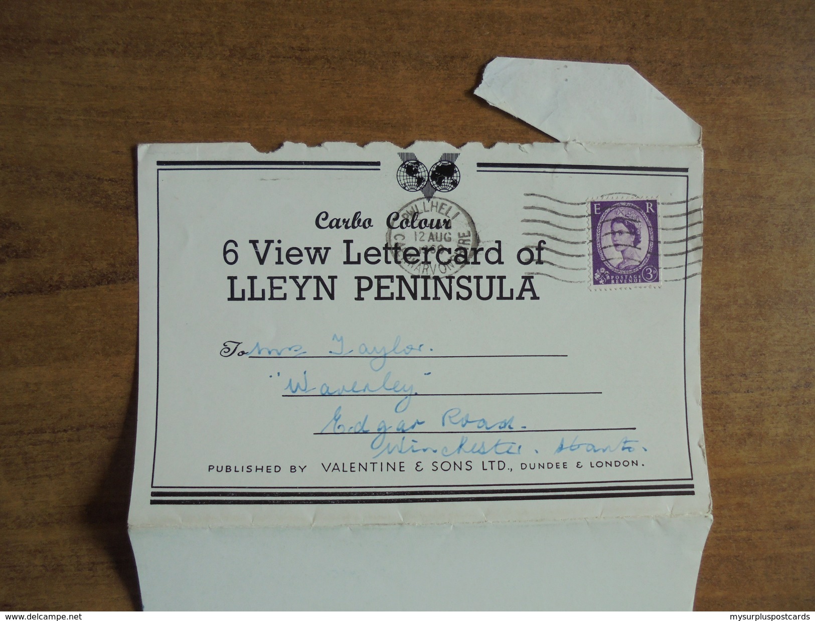 51815 WALES: CAERNARFONSHIRE: 6 Carbo Colour View Lettercard Of LLEYN PENINSULA. - Caernarvonshire