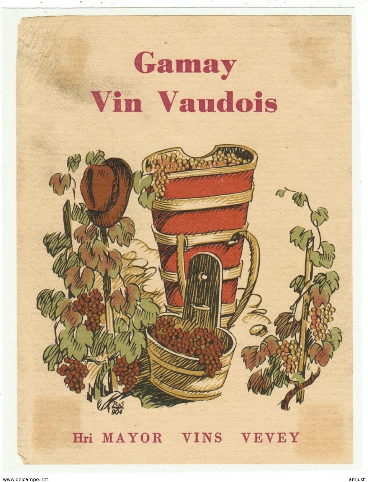 Rare // Gamay, Vin Vaudois, Henri Mayor Vevey, Vaud // Suisse - Autres & Non Classés