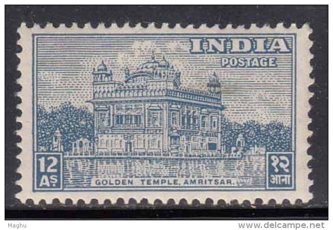 12as Archaeological Series MH 1949, Golden Temple, Gold, Mineral, India, Archaeology, Architecture, Monument - Unused Stamps